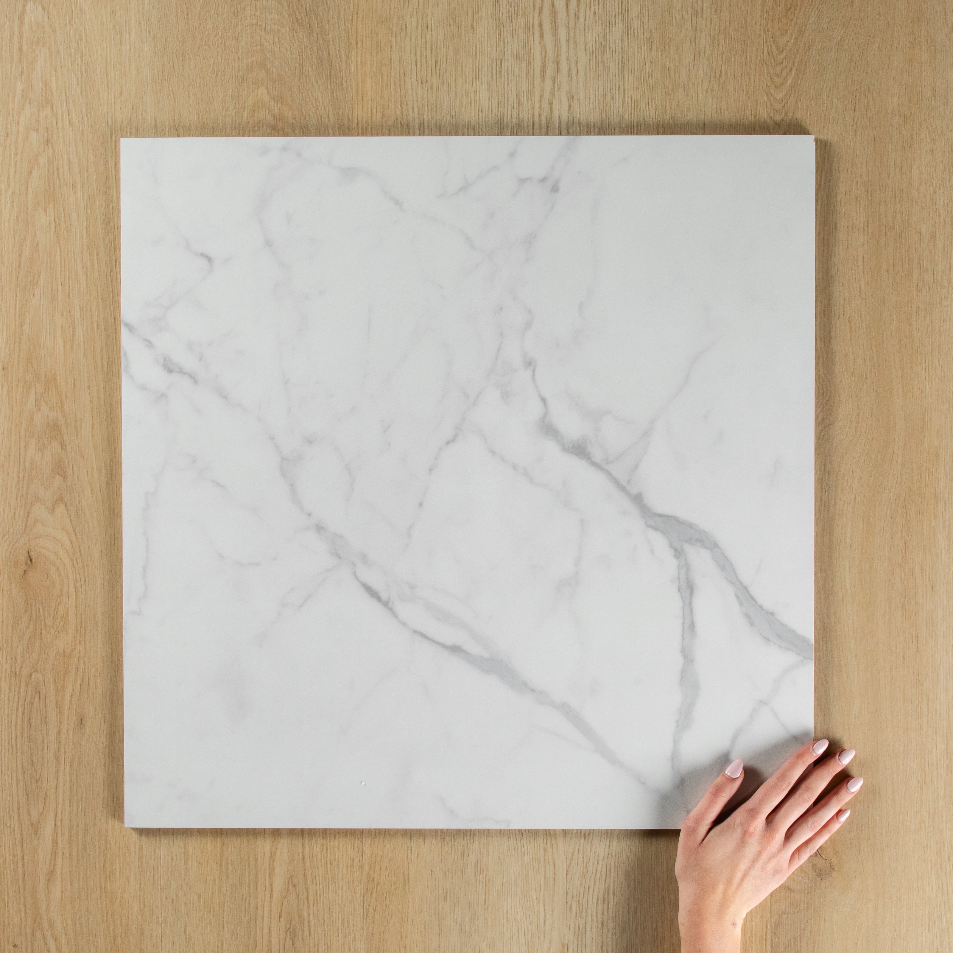 White Plus Calacatta Polished