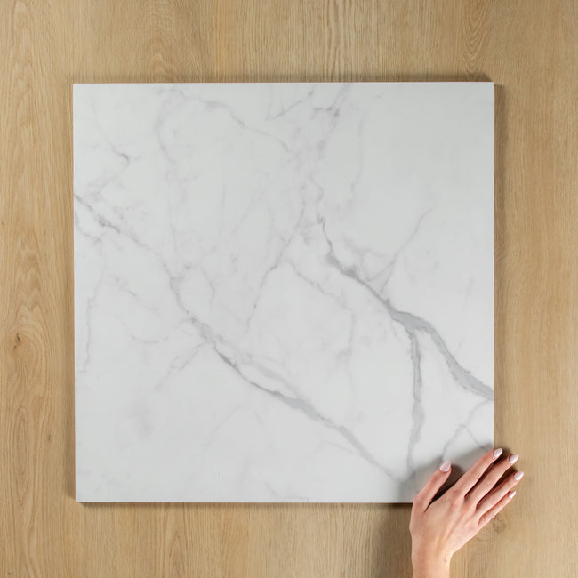 White Plus Calacatta Polished