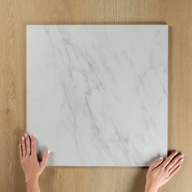 White Plus Carrara Polished