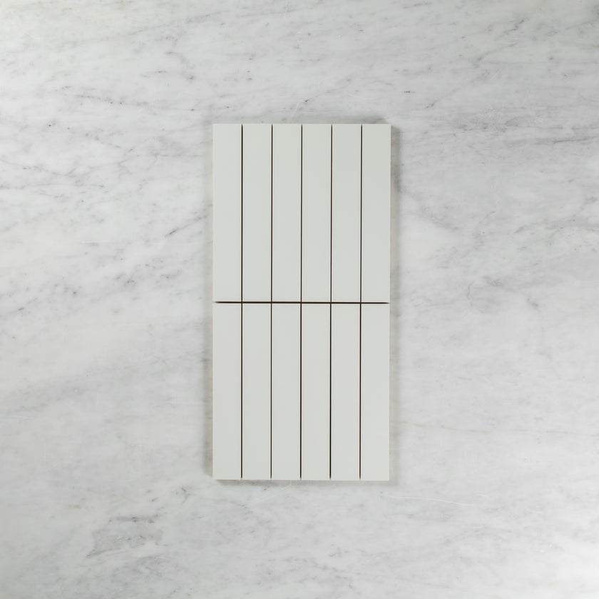 Matte White Rectified Mosaic