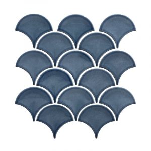 Blue Fan Mosaic tiles