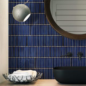 Dark Blue Kit Kat Mosaic tiles