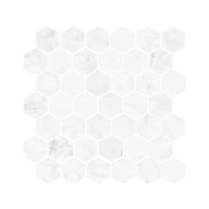 Carrara Marble Hexagon Mosaic tiles