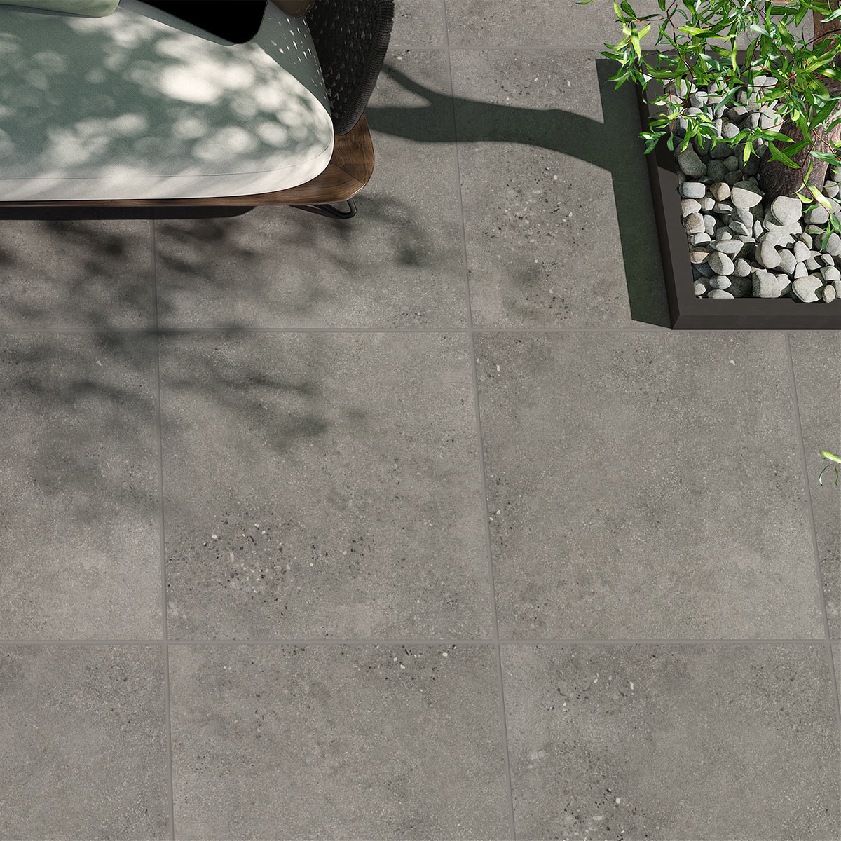 Lifestone Dark Grey External floor tiles