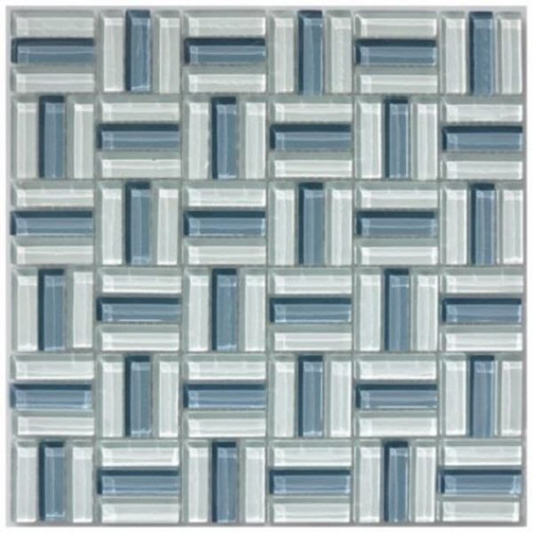 Aqua Gemstone Mosaic tiles