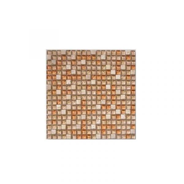 Caramel Gemstone Mosaic tile sheet