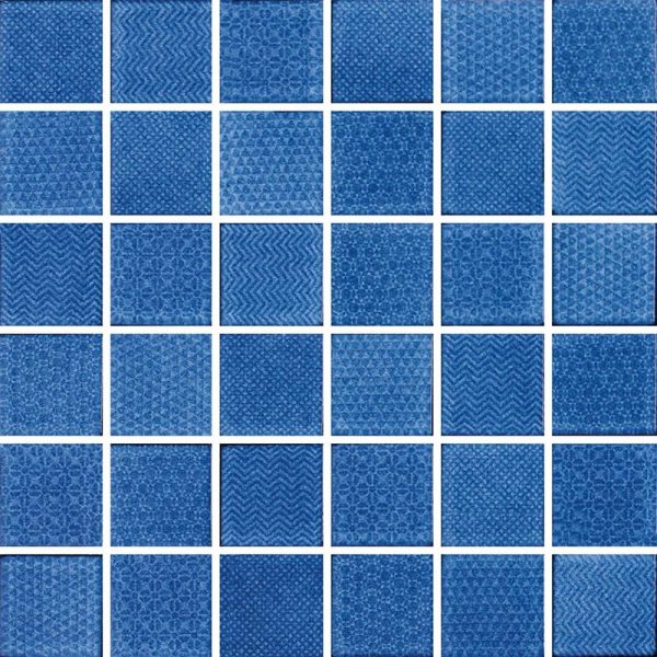 Celadon Cobalt Mosaic Poolsafe tiles