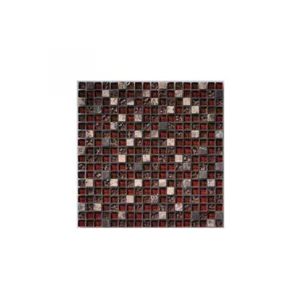 Chocolate Gemstone Mosaic tile sheet