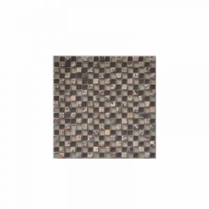 Frosted Chocolate Gemstone Mosaic tile sheet