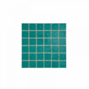 Green Crackle Dot Mounted Mosaic tiles