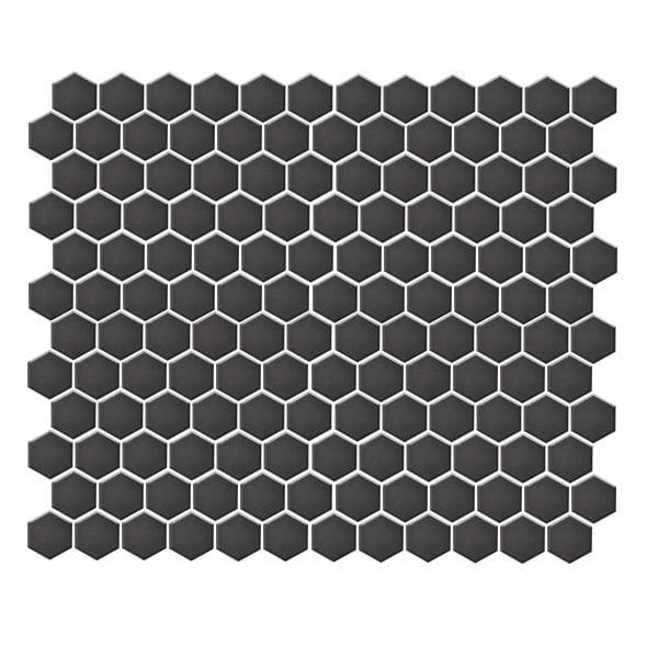 Hexagon Matte Black tiles