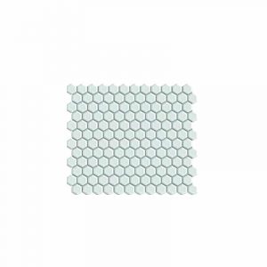 Honeycomb White Hexagonal Mosaic tile sheet