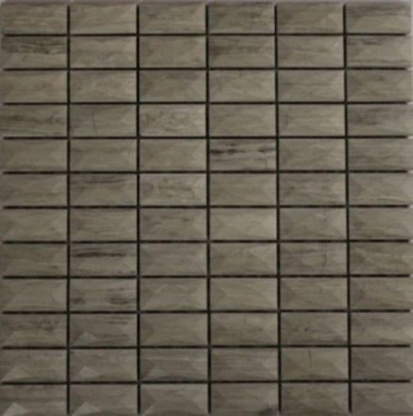 Lingh Wooden Line 3D Stone Mosaic tile sheet