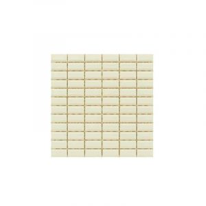 Metro Cream Bevelled Edge Gloss Mosaic tile sheet
