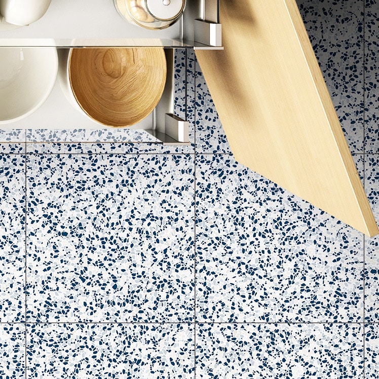 Rhapsody Staccato Navy Gullwing tiles