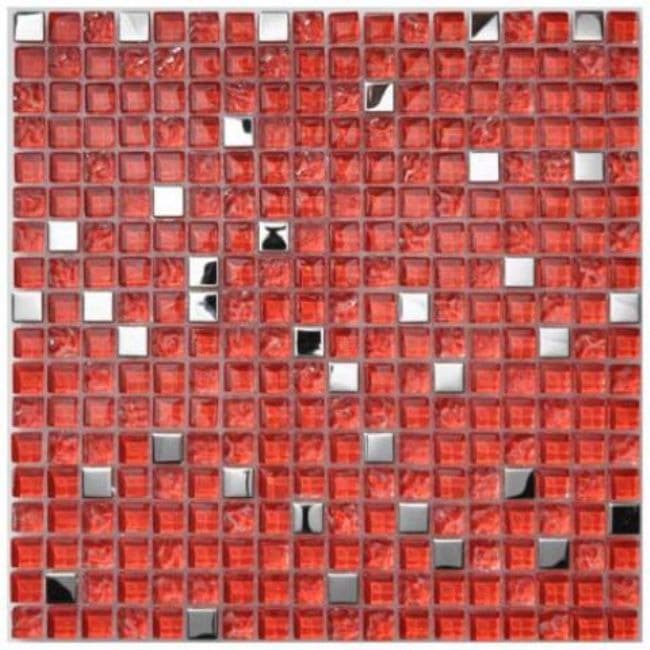 Ruby Gemstone Mosaic tile sheet