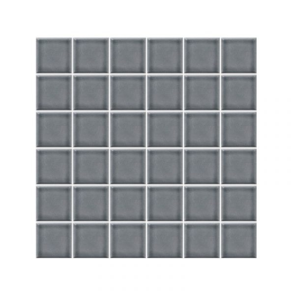 Steel Grey Gloss Mosaic 47x47